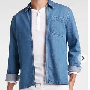 Medium Wash Denim Shirt Jacket